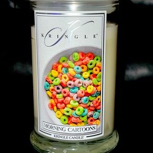 ~SOLD~Kringle Candle Morning Cartoons 2 Wick